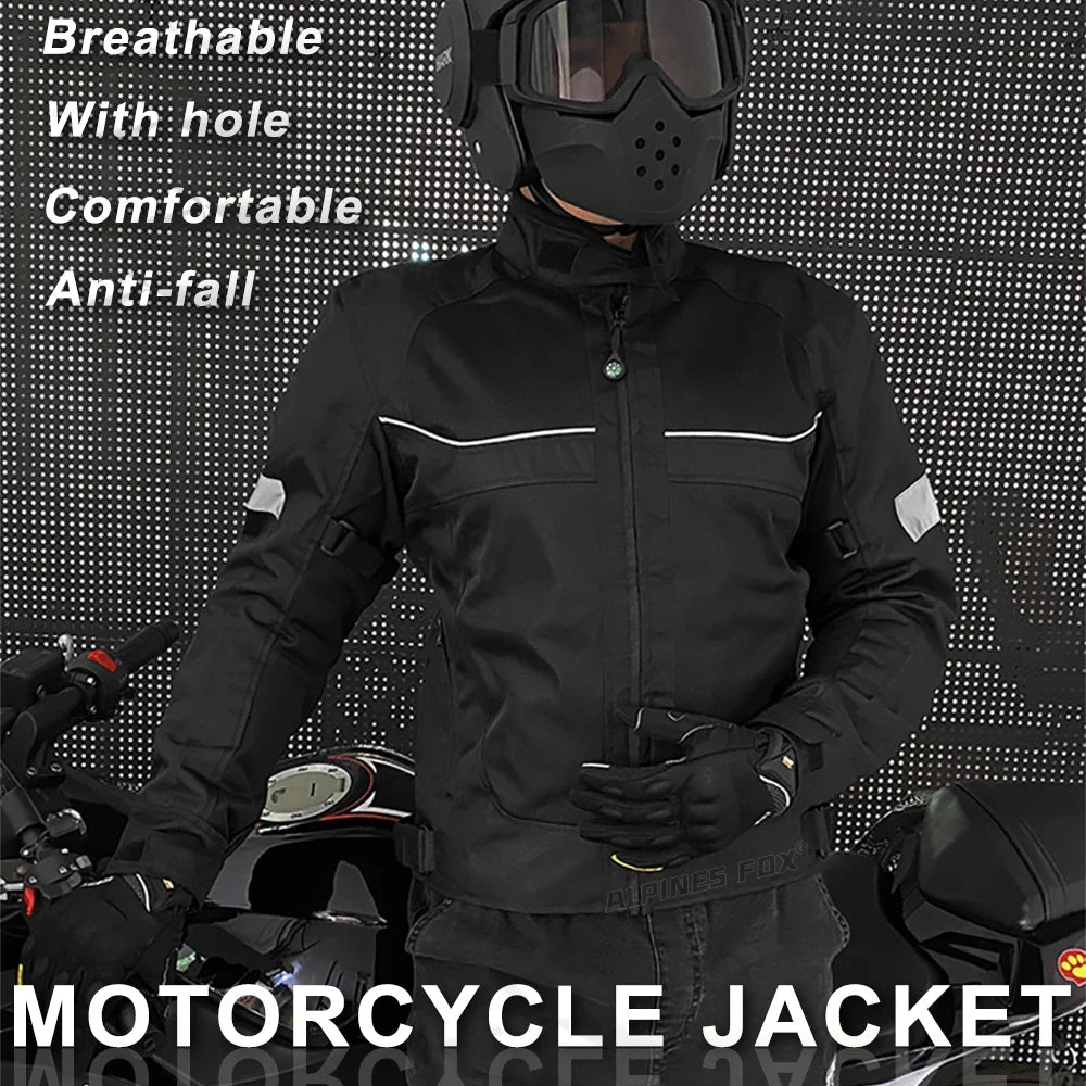 Vemar Summer Men Motorcycle Jacket Motocross Protective Gear Jacket Coat Male Racing Reflective Oxford Clothing Motorbike Jacket