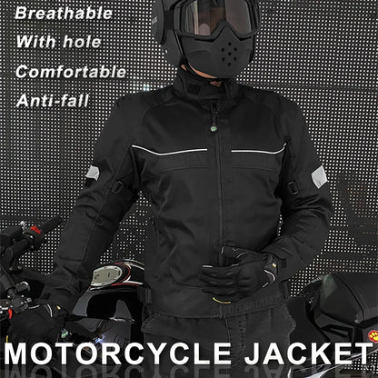 Vemar Summer Men Motorcycle Jacket Motocross Protective Gear Jacket Coat Male Racing Reflective Oxford Clothing Motorbike Jacket