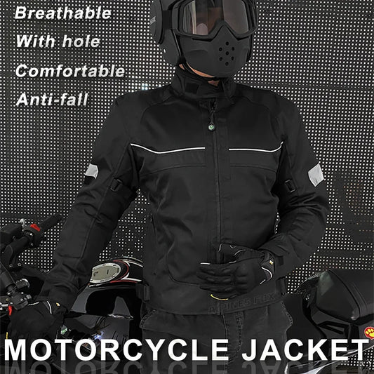 Vemar Summer Men Motorcycle Jacket Motocross Protective Gear Jacket Coat Male Racing Reflective Oxford Clothing Motorbike Jacket