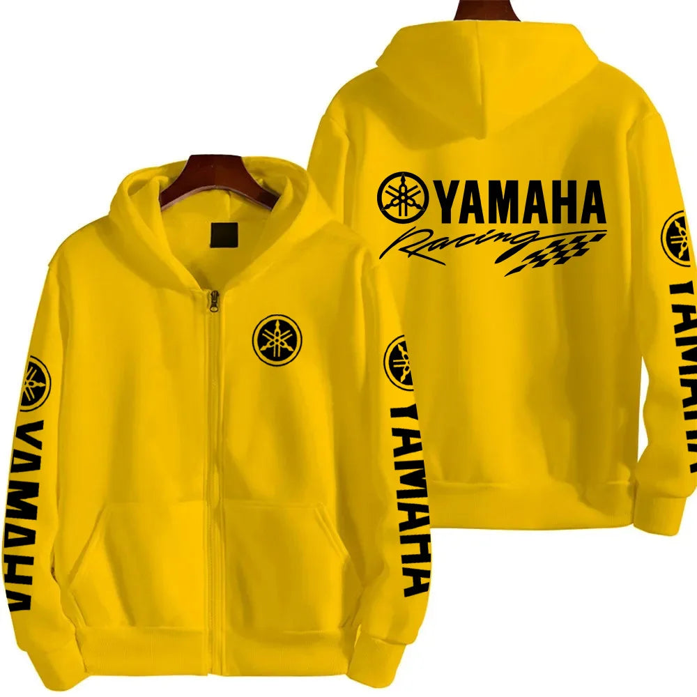 Logo Motorcycle Racing Team Men Zipper Hoodie 2026 New Fashion Women Sweatshirt Spring Autumn Sports Couple Jackets Coat