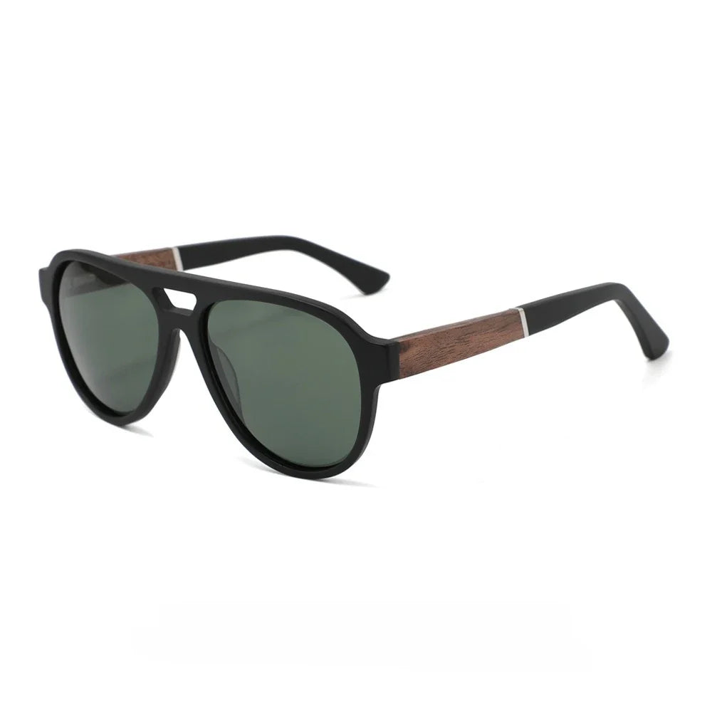 2026 Fashion Top Quality Double Beam Sunglasses Pilot Men Designer Brand Sun Glasses Acetate Women Outdoor UV400 Anti UV Goggles