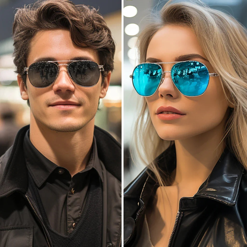 Polarized Sunglasses  for Men with Big Wide Heads Metal Glasses XXL Size Extra Large lentes de sol para hombre 8218