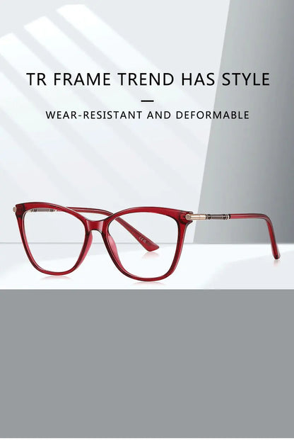 Classic Minimalist Geometric Design Fashionable Anti-blue Light Reading Glasses Customized Prescription Available LS211