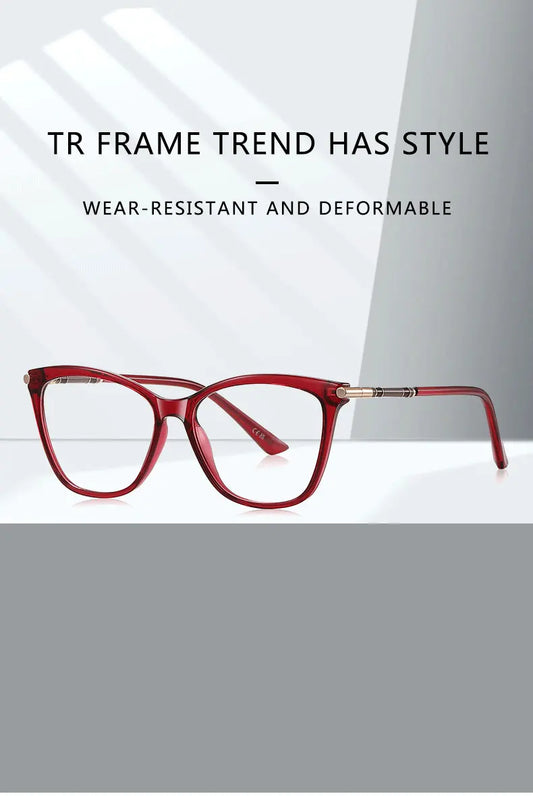 Classic Minimalist Geometric Design Fashionable Anti-blue Light Reading Glasses Customized Prescription Available LS211