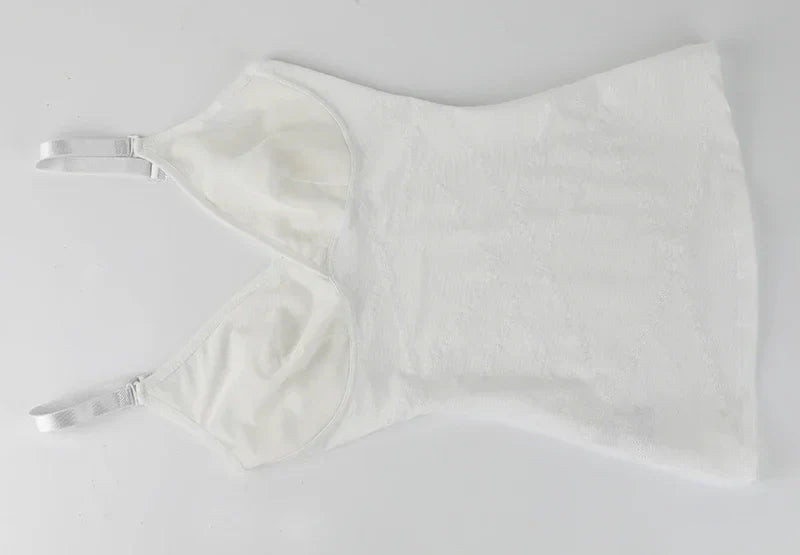 Women Built in bra Shapewear Camisole Tummy Control Body Shaper Slimming Underwear Compression Corset Bustier Tank Tops