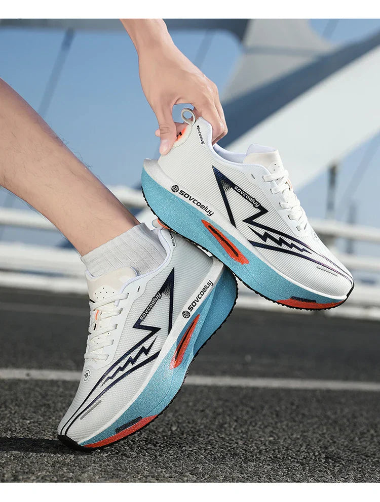Running Shoes Carbon Board Speciality Marathon Men Sports Breathable Lightweight Women's Comfortable Athletic Nonskid Sneakers