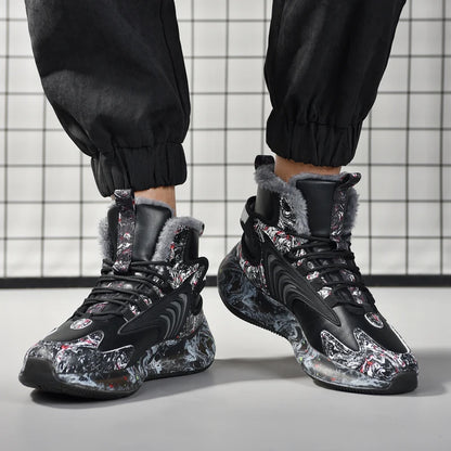 men boots 2024 New Winter Slippers Warm Men Shoes Waterproof Non-Slip Plush Sneakers Male tenis shoes Boots Men Sneakers Winter