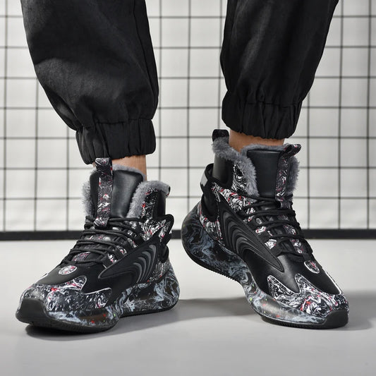 men boots 2024 New Winter Slippers Warm Men Shoes Waterproof Non-Slip Plush Sneakers Male tenis shoes Boots Men Sneakers Winter
