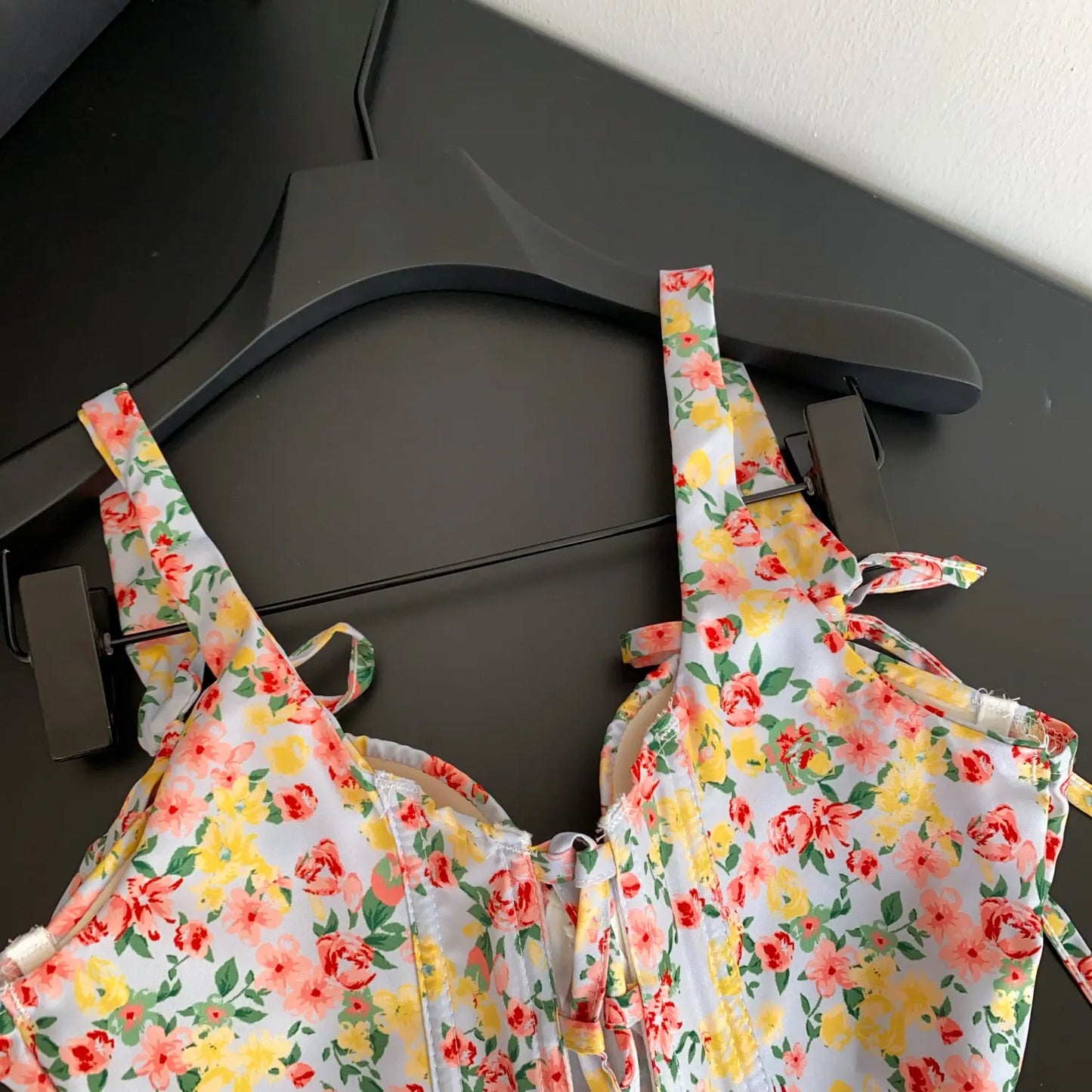 Summer Hotsweet Floral Camis 2026 Female High Waist Slim Lace Up Corset Tops Korean Versatile Casual Holiday Tank Top