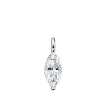 3carat Solitaire Marquise Cut Moissanite Collar Necklace for Women Sparkling Diamond Pendant Omega Neck Chain with Certificate