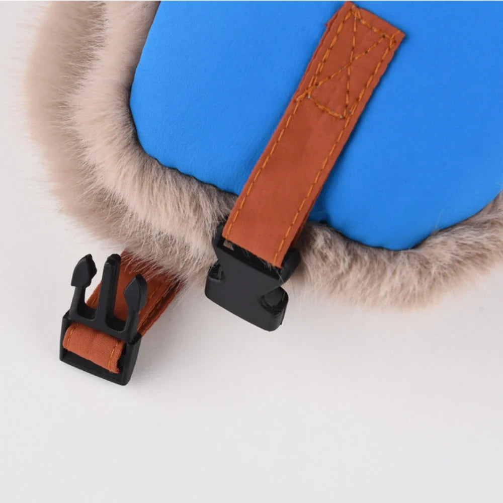 Russian Hat New Thick Warm Patchwork Winter Fur Hat for Men Women Windproof Riding Ski Earflap Cap Male Female Bomber Hat