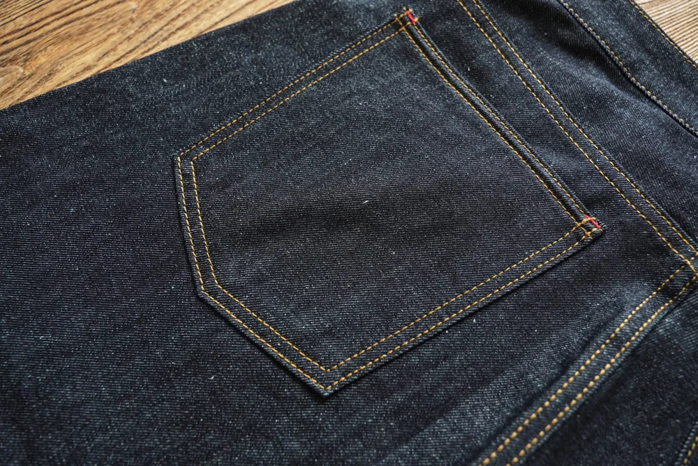 Summer Sanforized Selvedge Denim Jeans Cotton-ramie Men's Jeans Loose Fit High Rise 10oz