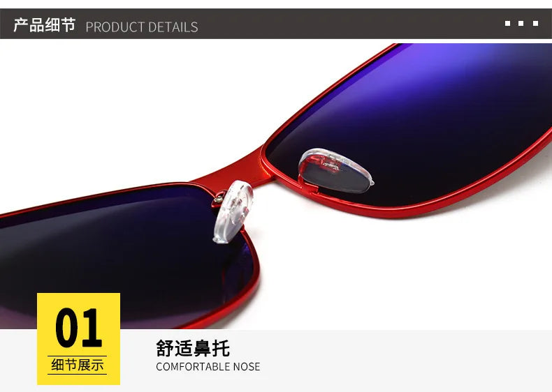 Retro Oval UV400 Polarized Sunglasses for Men Women Motorcycle Glasses Anti-Glare Outdoor Adventure Shades 554