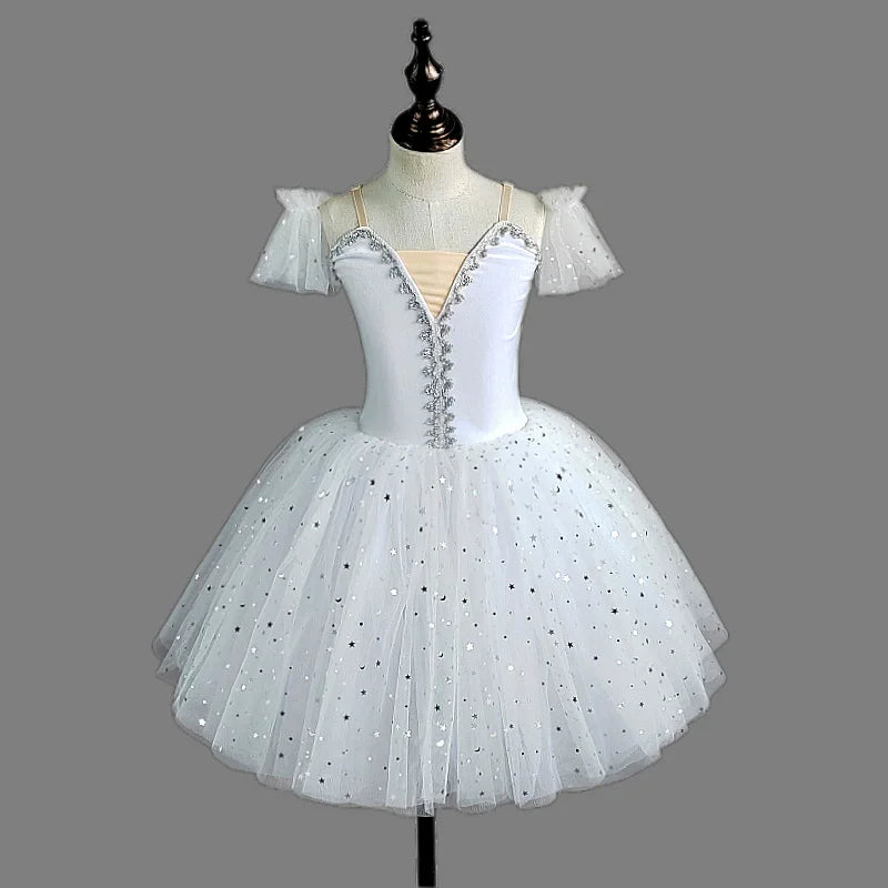 Girl Ballet Dress Dance Costumes Kids Outfit Vestidos Performance Party Baby Clothing Summer Girls Dresses Tutu Children's Day