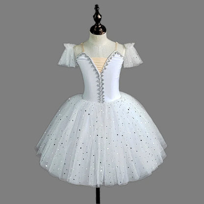 Girl Ballet Dress Dance Costumes Kids Outfit Vestidos Performance Party Baby Clothing Summer Girls Dresses Tutu Children's Day