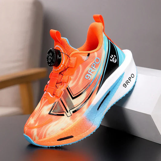 Children‘s Knit Basketball Shoes Non-slip Breathable Sports Training Shoes Outdoor Boys Girls Jogging Sneakers Athletic Shoes