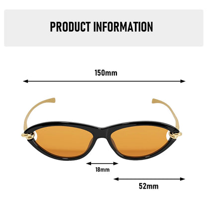 Vacation Cat Eye Sunglasses Women Trendy 2026 UV400 Protection Fashion Glasses Luxury Lentes De Sol Mujer Lunette Soleil Femme