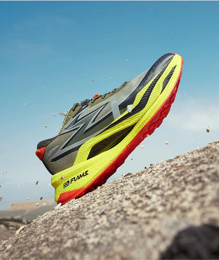 4x4 Men Running Shoes New Carbon Plate Racing Anti-slip Rebound  Wear-resistant Stable Male Sneakers 672442201