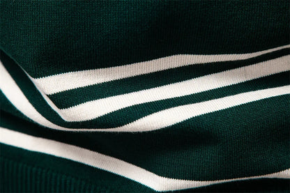 2025 Color Block Polo Men Striped Long Sleeve New Autumn Designer Social Business Premium T-shirts Male