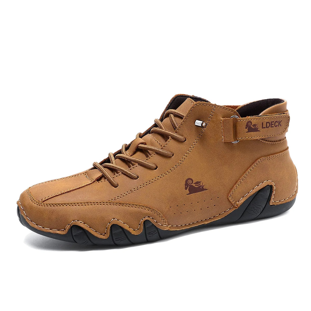 Stylish High-top Octopus Boots Men's Casual Booties Designer Soft Flats Breathable Moccasins Flats Drive Shoes Leather Sneakers