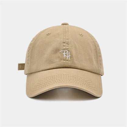 Unisex RH Letter Embroidery Baseball Cap Men Women Summer Casual Hat Outdoor Shade Adjustable Hip Hop Streetwear Trucker Hats