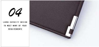 Short Men Wallets Card Holder Photo Holder Slim Male Print Wallet High Quality PU Leather Money Bag New Kpop Small Men's Purse