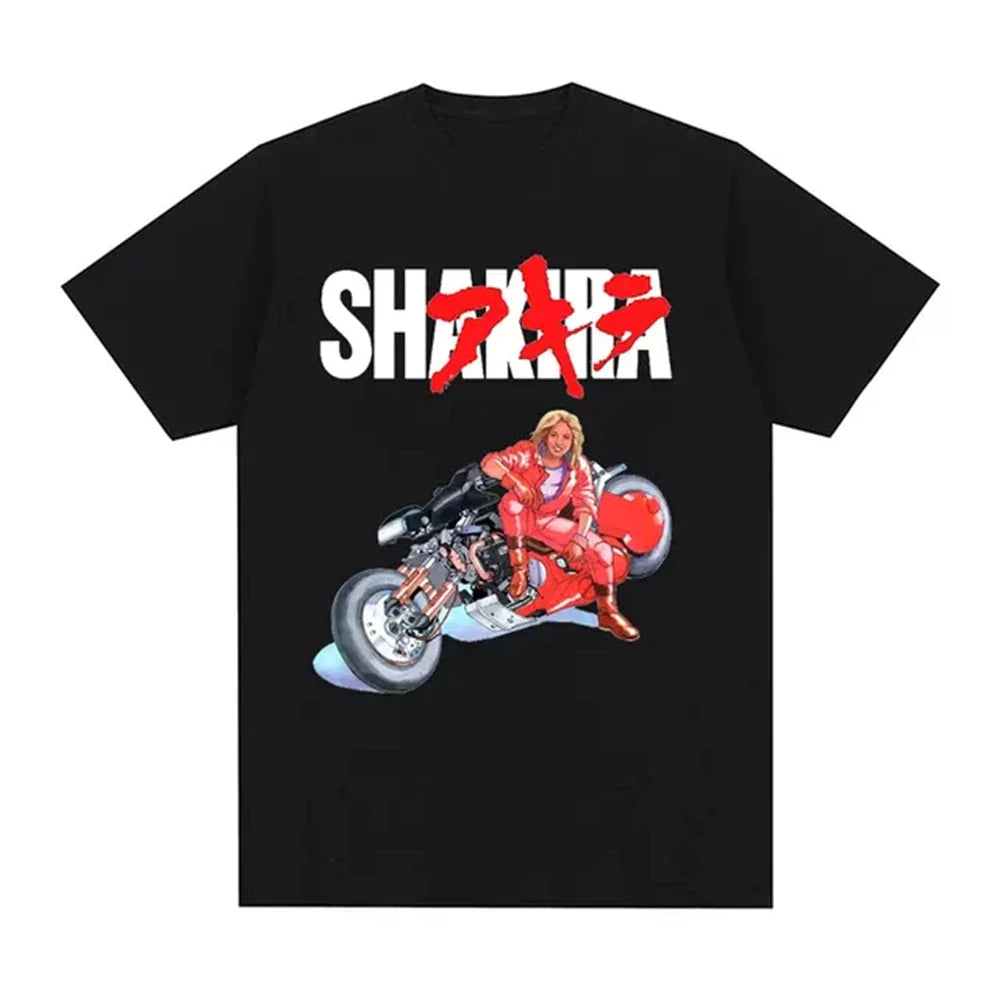 Japanese Anime Neo Tokyo Akira T Shirt Movie Science Fiction Manga Shotaro Kaneda Men Short Sleeve T Shirts 100% Cotton 72417