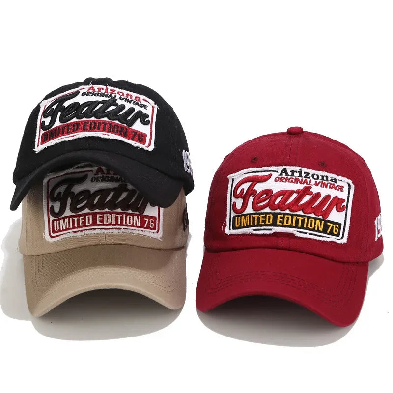 Letter Embroidery Baseball Caps For Men Women Cotton Winter Hat Hip Hop Fitted Caps Spring Summer Casual Sports Unisex Visor Hat