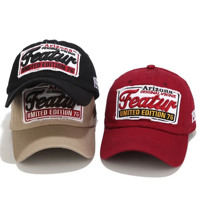 Letter Embroidery Baseball Caps For Men Women Cotton Winter Hat Hip Hop Fitted Caps Spring Summer Casual Sports Unisex Visor Hat