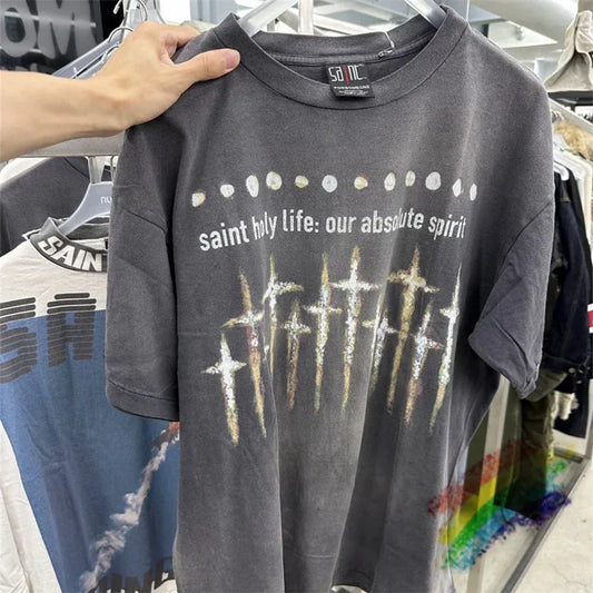 Nine-inch Nail T Shirt Men Women High Street Oversize Short Sleeve Tee Top