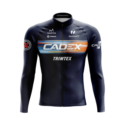 Pro Team CADEX Cycling Jerseys Men's Winter Thermal Fleece TRIMTEX Sports Cycl Clothing Outdoor Road Bike Apparel