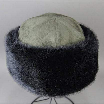 Hot Sale Faux Mink Fur Hat Winter Genuine Baseball Cap Russia Fashion Elegant Lady Warm Faux Fur Ball Straw Hat