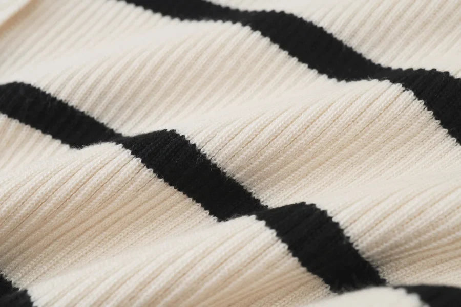 AS AW25 stripe knitting cardigan + sleeveless patch dress maxi matching set for woman clothing