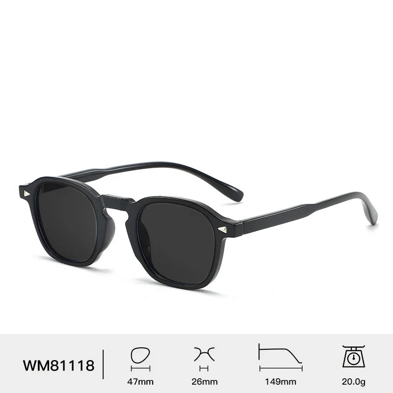 Designer Classic New Fashion 2025 Luxury Vintage Custom Logo Oval Shades Retro Myopia Sunglasses Women Men Solar Gafas