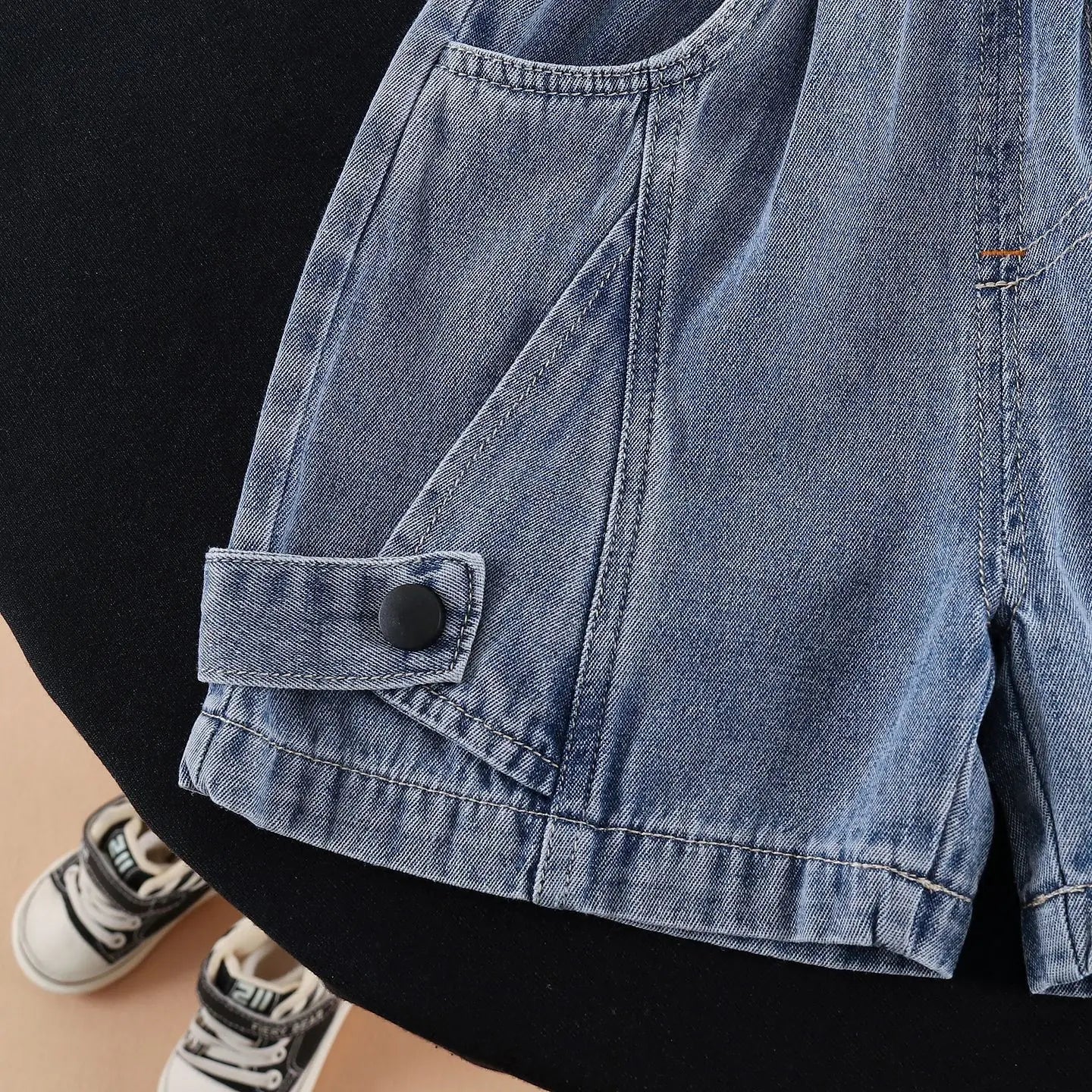 New Summer Fashion Baby Boys Clothes Suit ChildrenPocket Patch T-shirt+ Denim Shorts 2Pcs/Set Toddler Clothing Kids Tracksuits