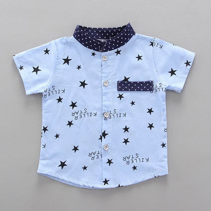 New Summer Baby Clothes Suit Children Boys Casual Shirt Shorts 2Pcs/Sets Infant Outfits Toddler Fashion Costume Kids Tracksuits