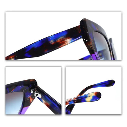 Retro Sunglasses for All Asymmetric Square Frame UV400 Lens  Women Polarized UniversalFashion Lightweight Crafted