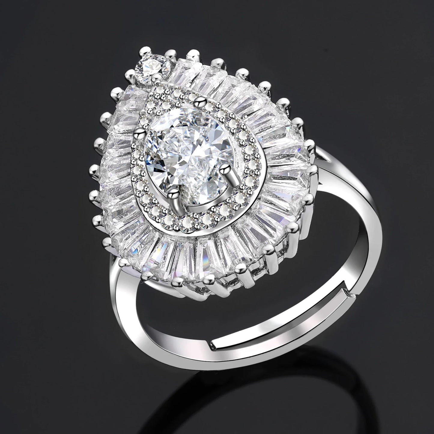 Popular Water Drop Bridal Jewelry Sets For Women Gold Plated CZ Zircon 4pcs Necklace Earring Sets Dubai Wedding Jewelry