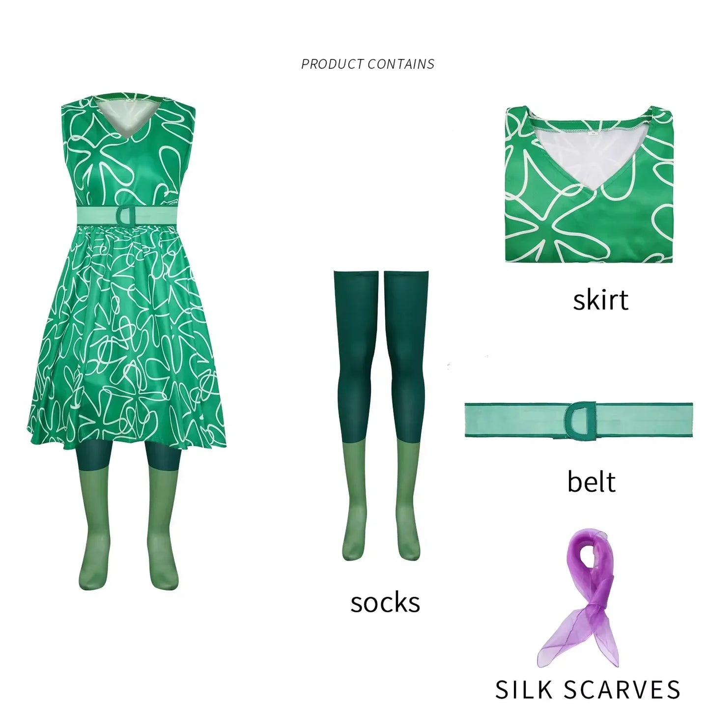 Movie Inside Out Joy Inspired Skater Dress Joy dress Joy Outfit Birthday Costume Inside Out Disgust Inspired Skater Dress Up
