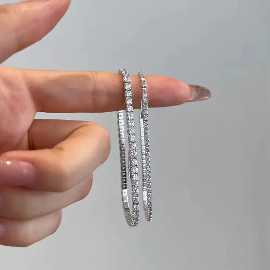 Bracelet de tennis unisexe Hip Hop 2 2.5 3 4 5 6.5mm en moissanite pour femme et homme, en argent sterling 925, bijoux fins.