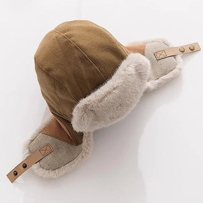 Russian Hat Men Women Winter Fur Hats Male Female Patchwork Russian Hat Thick Warm Ski Earflap Cap Windproof Bomber Hats