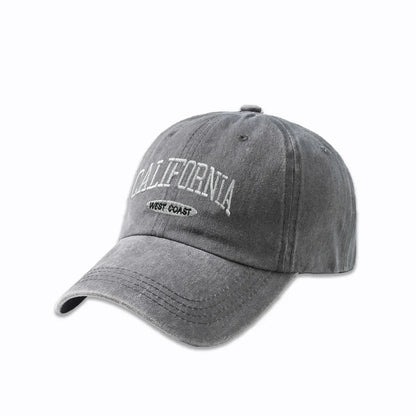 Cotton Retro Vintage Baseball Cap Men Women Denim Embroidered Letters Hat Cotton Soft Top Caps Casual Retro Unisex Hats