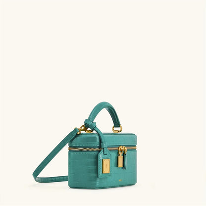 Textured Leather Crossbody Bag for Women, Designer Shoulder Purse with Letter Logo, Chic Commuter Handbag