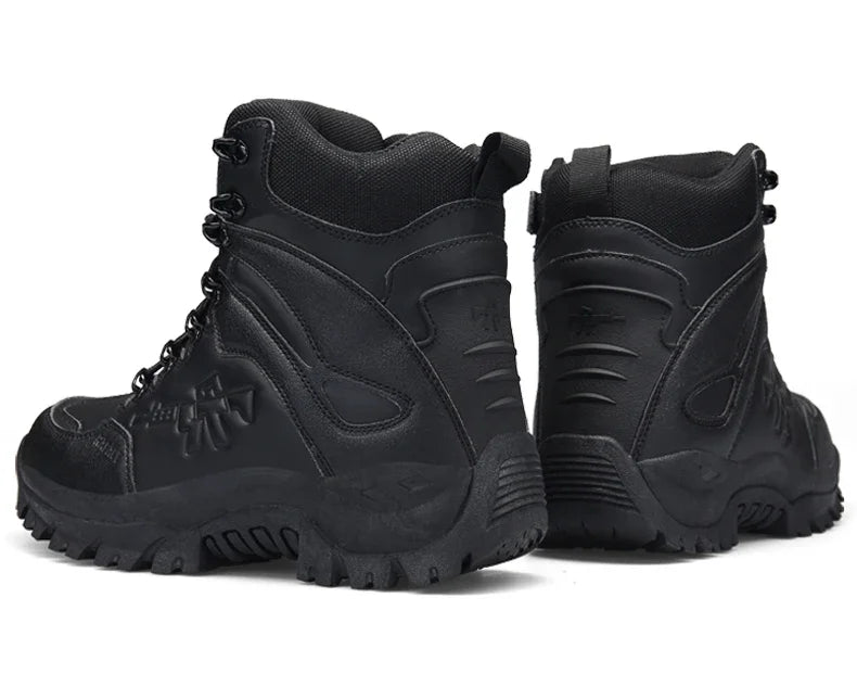 New Men Tactical Boots Army Breathable Desert High Quality Unisex Waterproof Male Hunting Boots Ankle Work Climbing Hiking Shoes