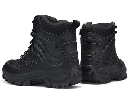 New Men Tactical Boots Army Breathable Desert High Quality Unisex Waterproof Male Hunting Boots Ankle Work Climbing Hiking Shoes