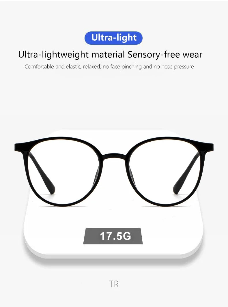 Magnetic Clip On Glasses Women Driving Polarised Round Pink Optical Myopia Eyewear Men Custom Prescription Glasses 2240