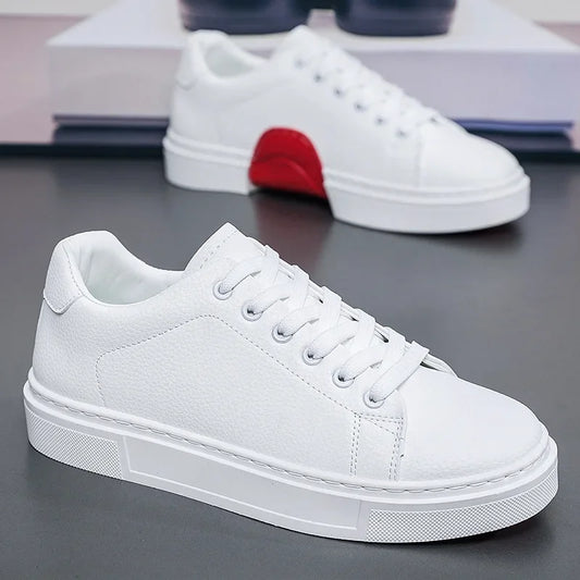 New Fashionable Personalized Men's Casual Board Shoes Versatile Flat White Shoes Men's Flat Shoes