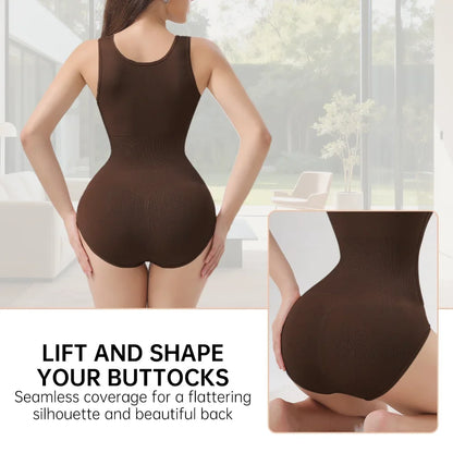 Woman Slim Bodysuit Shapewear with Zipper Belt Women Tummy Control Fajas Body Shaper Waist Trainer Slimming Cincher Corset Tops