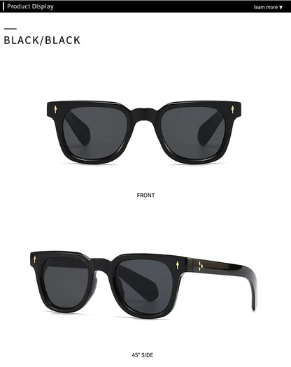 2026 Luxury Square Men Wmen Sunglasses Fashion Gradient Driving Shades Eyewear Vintage Green Trendy Rivets Sun Glasses UV400