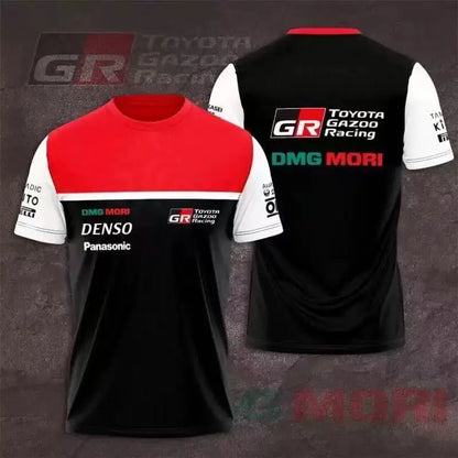 Toyota GR Gazoo Racing 3D Print Summer Short Sleeve Round Neck T-Shirt, Comfortable, Breathable, and Quick-Drying